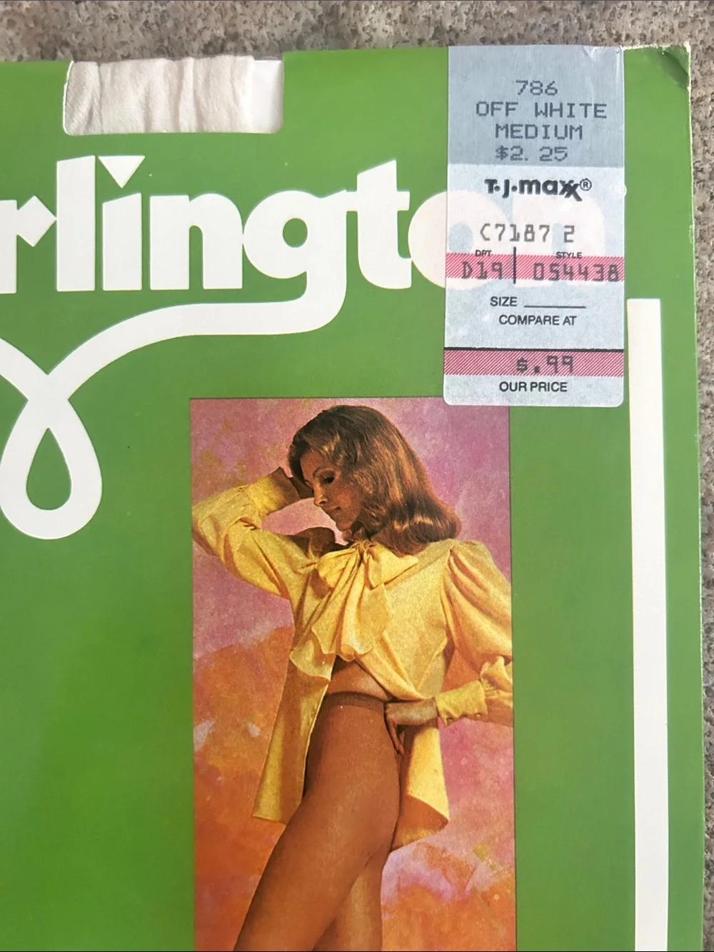 NOS Burlington Off-White Sheer Hosiery in Off White